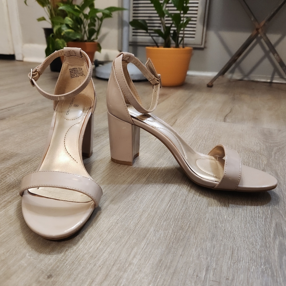 Beige Nude High Heel Pump Shoes Size 6.5